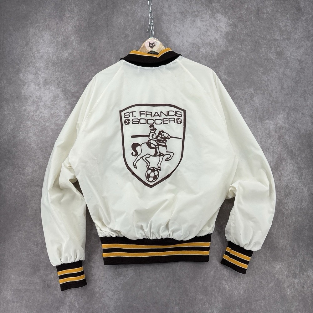 Vintage 80's Opti Sportswear St. Francis Soccer Warmup Windbreaker Size L